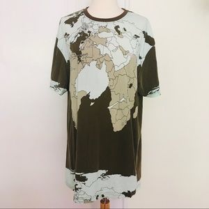 Map Of The World T-Shirt of Pangaea